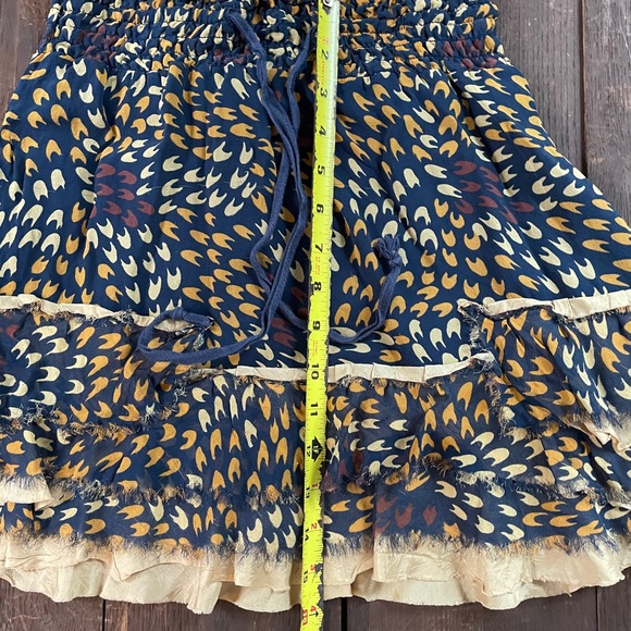 FREE PEOPLE Silk Mixed Media Skirt Top - Picture 16 of 16